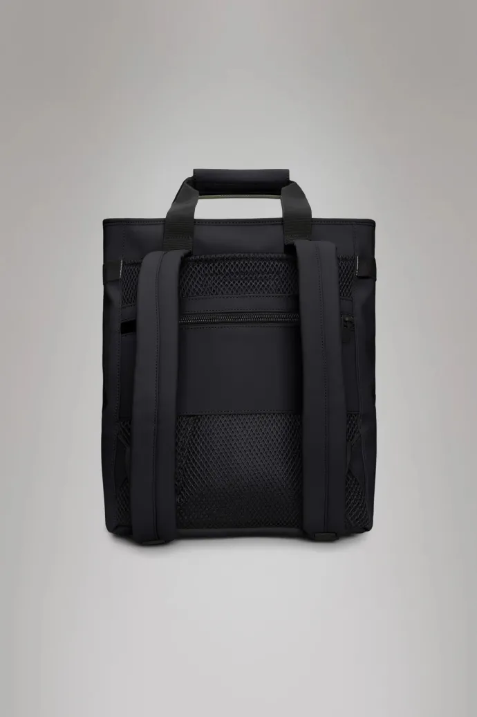 LAST ONE | Rains - Texel Tote Backpack - Black