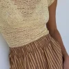 LAST ONE | ROWIE - Galo Lace Tee - Lemon