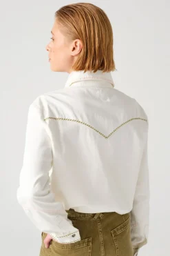 LAST ONE | Seventy + Mochi - Ray Blouse - Ecru Denim