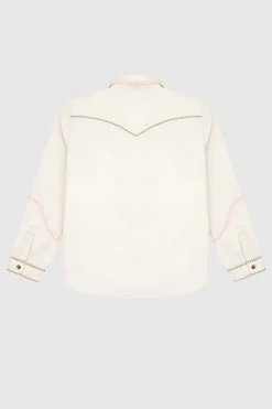 LAST ONE | Seventy + Mochi - Ray Blouse - Ecru Denim