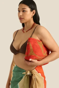 LAST ONE | Soleil Soleil - Towelling Pouch - Wave Spice