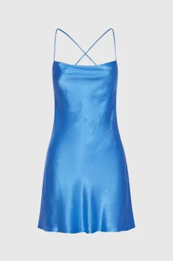 LAST ONE | Third Form - Crush Bias Cowl Mini Slip - Aegean