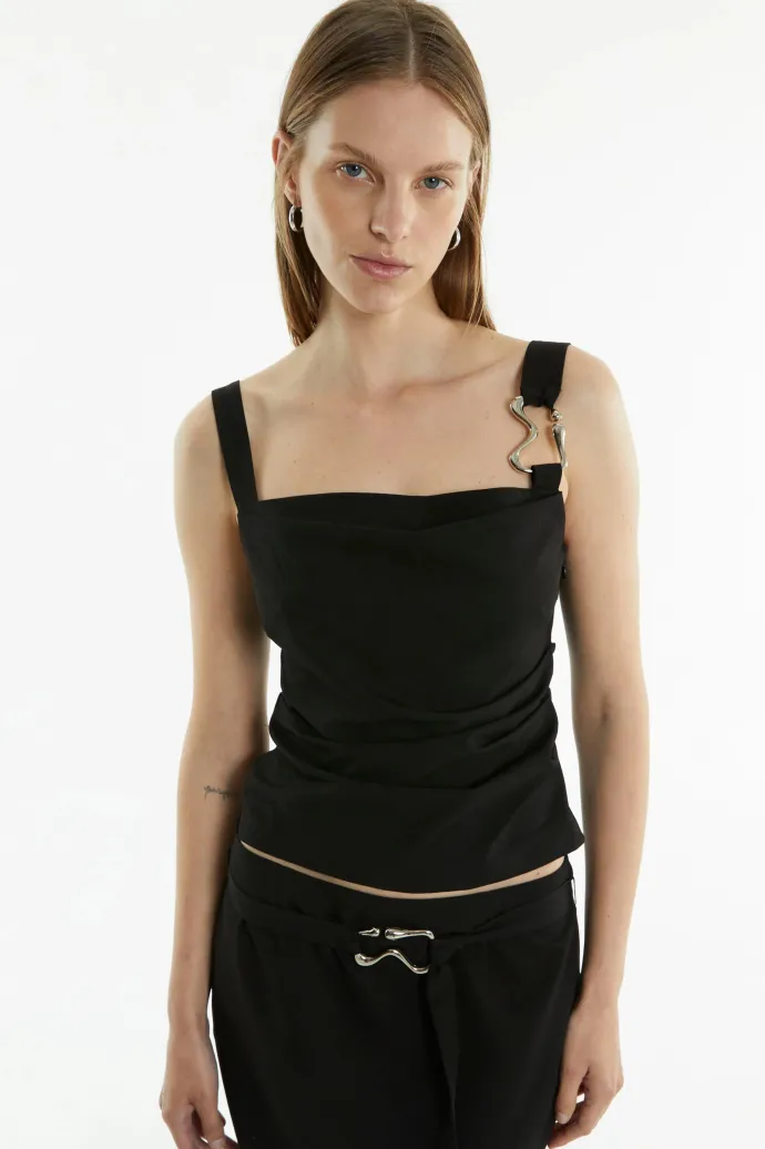 LAST ONE | Third Form - Paradigm Tucked Camisole - Black