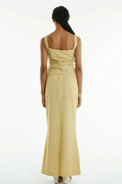 LAST ONE | Third Form - Paradigm Fluted Maxi Skirt - Citrus