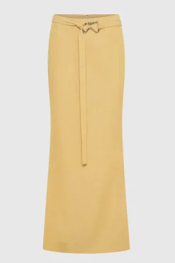 LAST ONE | Third Form - Paradigm Fluted Maxi Skirt - Citrus