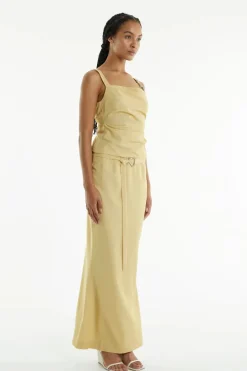 LAST ONE | Third Form - Paradigm Fluted Maxi Skirt - Citrus