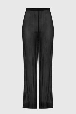 LAST ONE | Third Form - Peer Through Knit Pant - Black