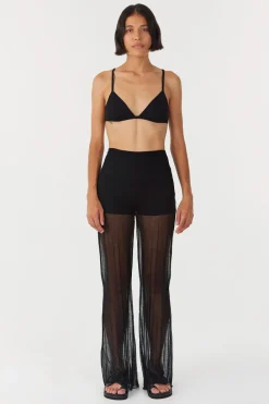 LAST ONE | Third Form - Peer Through Knit Pant - Black