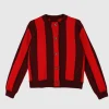 L.F. Markey - Ace Cardigan - Burgundy Stripe