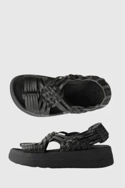 Malibu Sandals - Canyon Platform Vegan Leather - Black