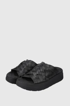 Malibu Sandals - Zuma Platform Vegan Leather - Black