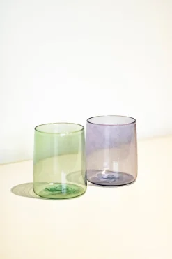 Monmouth Glass - Square Cup - Spring Green