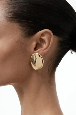 Nina Gordon - Dylan Dome Earring - Gold