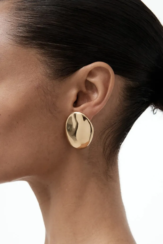 Nina Gordon - Dylan Dome Earring - Gold