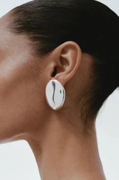 Nina Gordon - Dylan Dome Earring - Silver