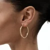 Nina Gordon - Momento Large Hoops - Gold