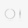Nina Gordon - Momento Large Hoops - Silver