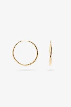 Nina Gordon - Momento Large Hoops - Gold