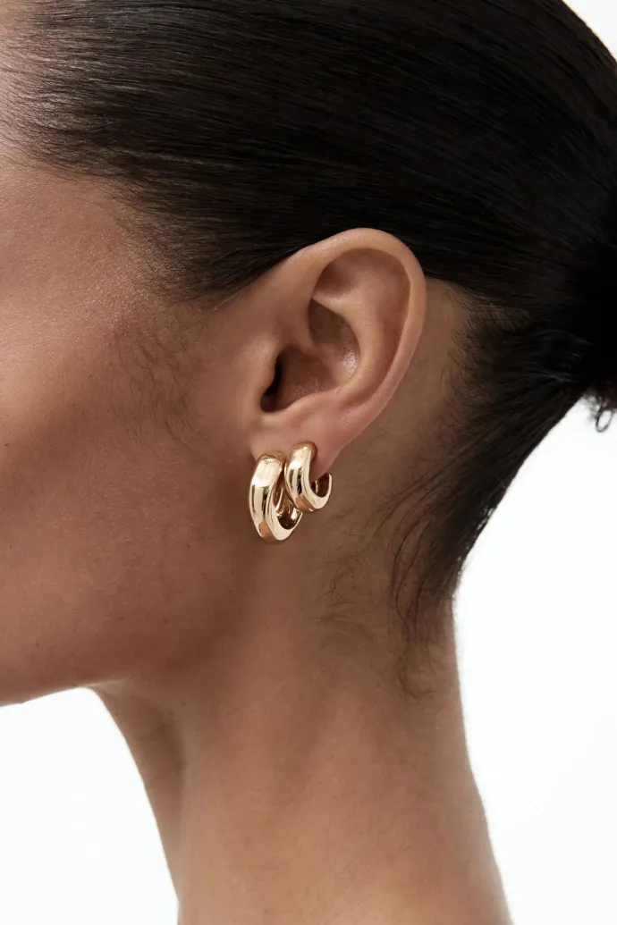 Nina Gordon - Sense Hoops Medium - Gold