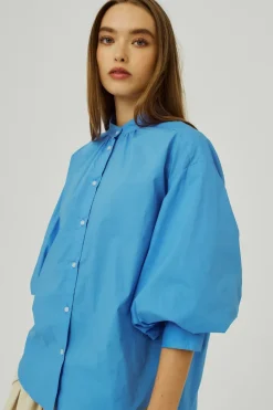 Norr - Cest 3/4 Shirt - Clear Blue