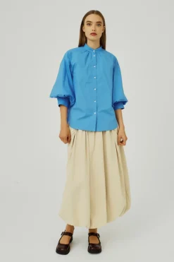 Norr - Cest 3/4 Shirt - Clear Blue