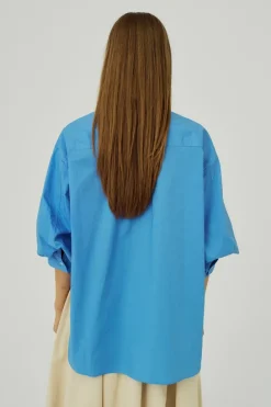 Norr - Cest 3/4 Shirt - Clear Blue