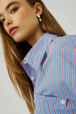 Norr - Nicci Shirt - Red Stripes
