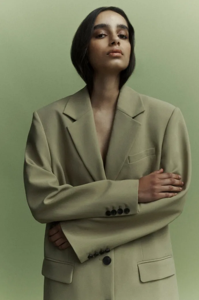 One of Others - Crawford Coat - Pale Khaki