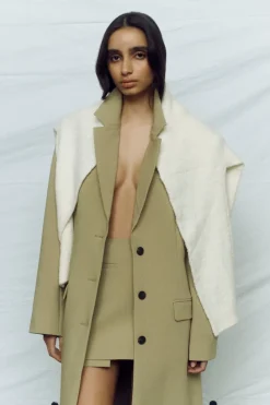 One of Others - Crawford Coat - Pale Khaki