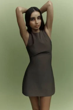 One of Others - Lima Mini Dress - Mushroom