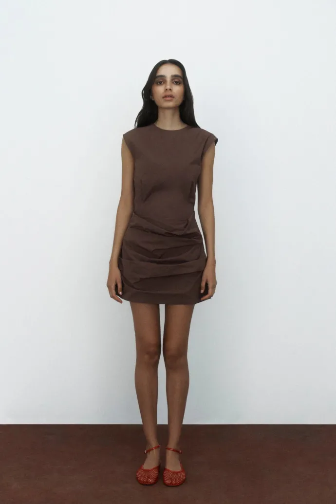 One of Others - Russo Mini Dress - Mocha