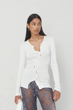 Opera Sport - Claire Seamless Cardigan - White