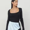 Opera Sport - Rose Seamless Top - Black