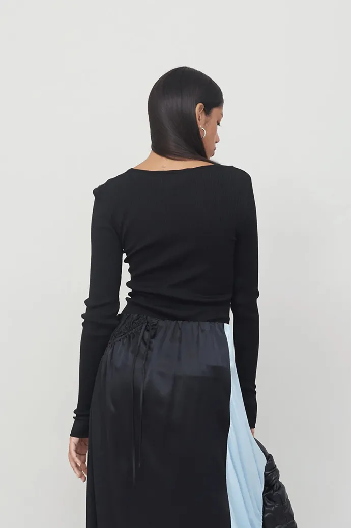 Opera Sport - Rose Seamless Top - Black