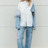 Outland Denim - Avril Low Slouchy Wide Jean - Serenity
