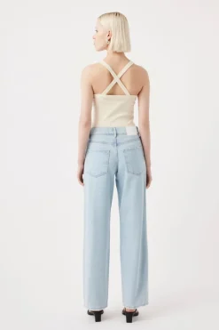 Outland Denim - Avril Low Slouchy Wide Jean - Serenity