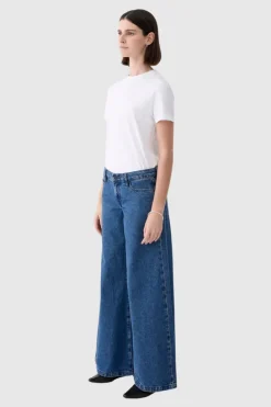 Outland Denim - Cayley Mid Wide Jean - Dusk