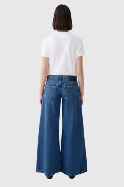 Outland Denim - Cayley Mid Wide Jean - Dusk