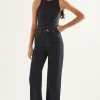 Outland Denim - Ellie High Wide Leg Jean - Rinse