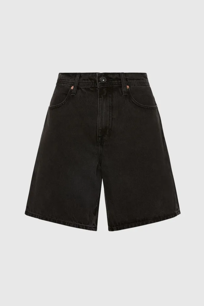 Outland Denim - Harry High Relaxed Short - Aged Black
