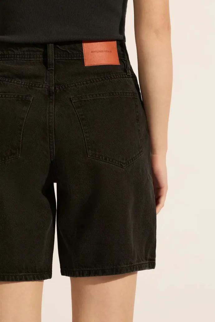 Outland Denim - Harry High Relaxed Short - Aged Black