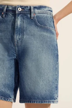 Outland Denim - Harry High Relaxed Short - Aged Blue
