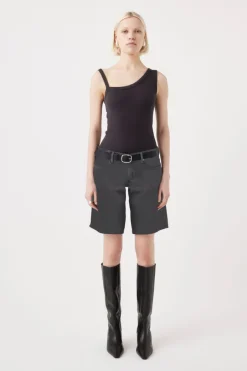 Outland Denim - Jade Low Rise Bermuda Short - Mercury
