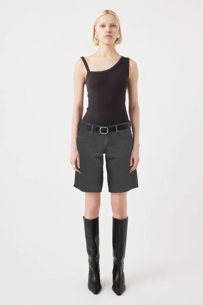 Outland Denim - Jade Low Rise Bermuda Short - Mercury