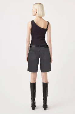 Outland Denim - Jade Low Rise Bermuda Short - Mercury