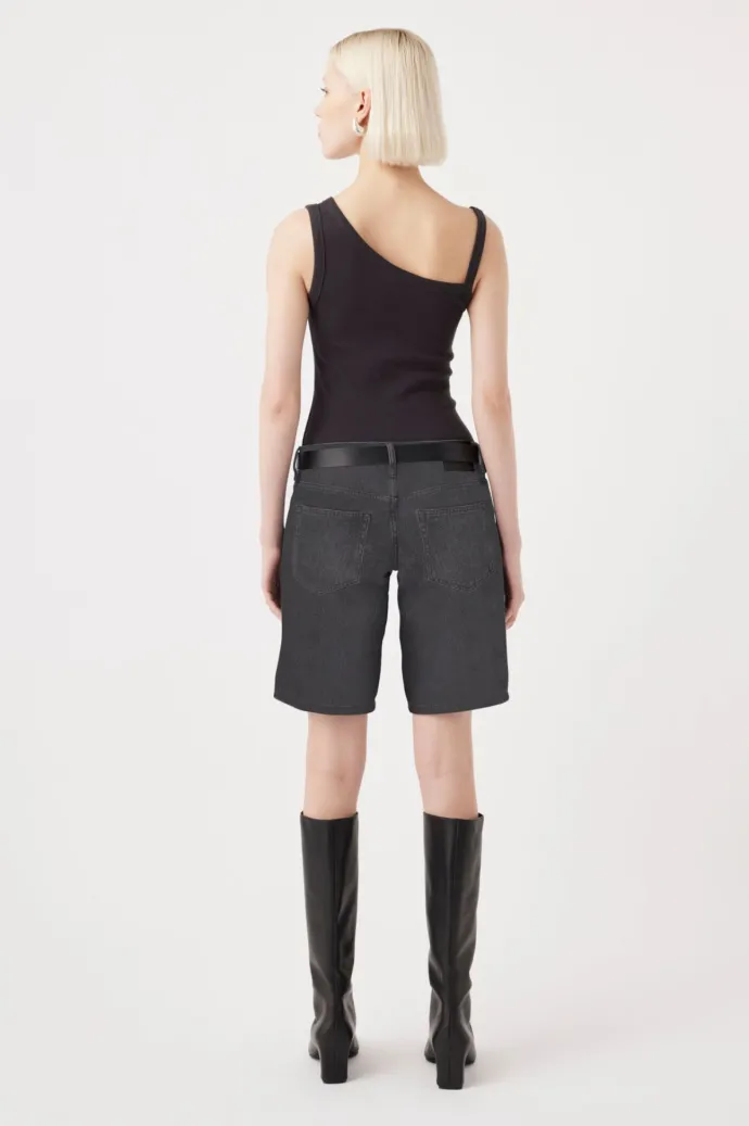 Outland Denim - Jade Low Rise Bermuda Short - Mercury