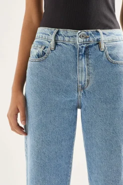 Outland Denim - Ren High Flare Jeans - Ezra Blue