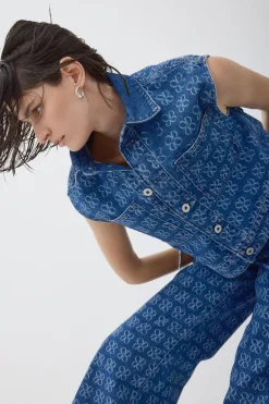 Outland Denim - Rosie Sleeveless Shirt - Icon Dusk