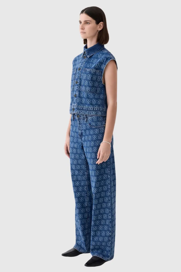 Outland Denim - Rosie Sleeveless Shirt - Icon Dusk