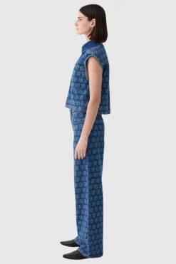 Outland Denim - Rosie Sleeveless Shirt - Icon Dusk